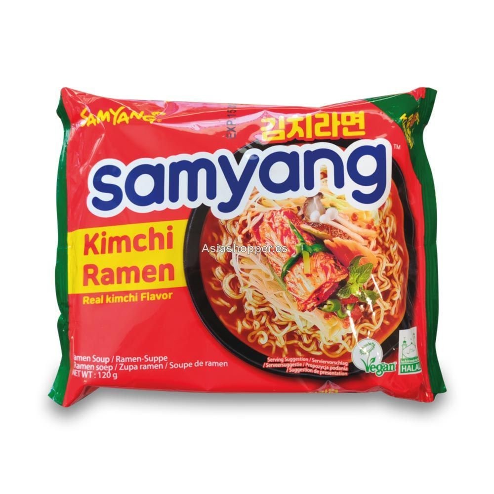 Ramen Sabor a Kimchi Apto para VEGAN 120g Samyang