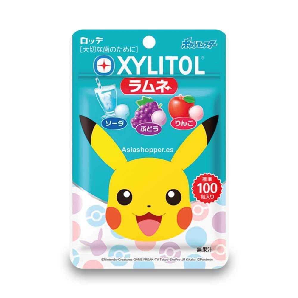 Pikachu Caramelo de Xilitol 3 Sabores Diferentes 32g