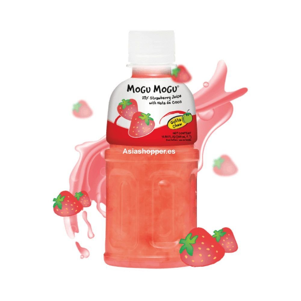 Bebida Mogu Mogu Sabor a Fresa 320ml
