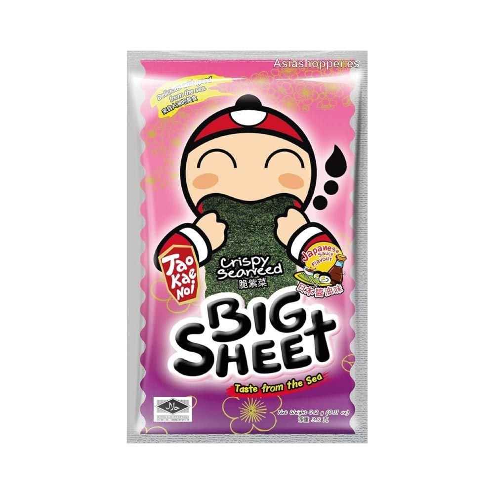 Lámina de Alga Sabor Salsa Japonesa 3.2g TaoKaeNo