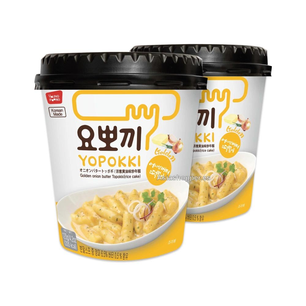 Topokki sabor a Cebolla con Mantequilla 120g YOPOKKI