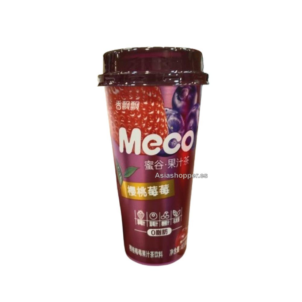 Bebida de Té Oolong con Cereza y Arándano Estilo Thai 400ml