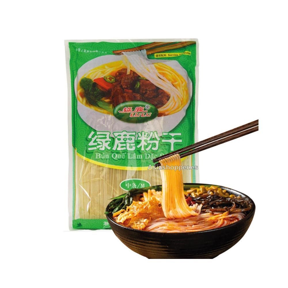 Fideos de Arroz Medianos LULU 400g