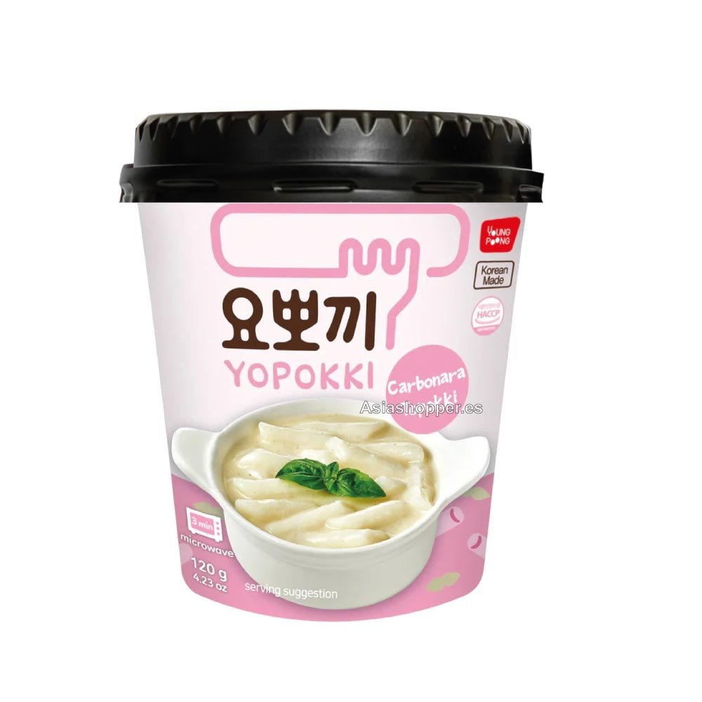 Topokki instantáneo sabor Carbonara 130g YOPOKKI