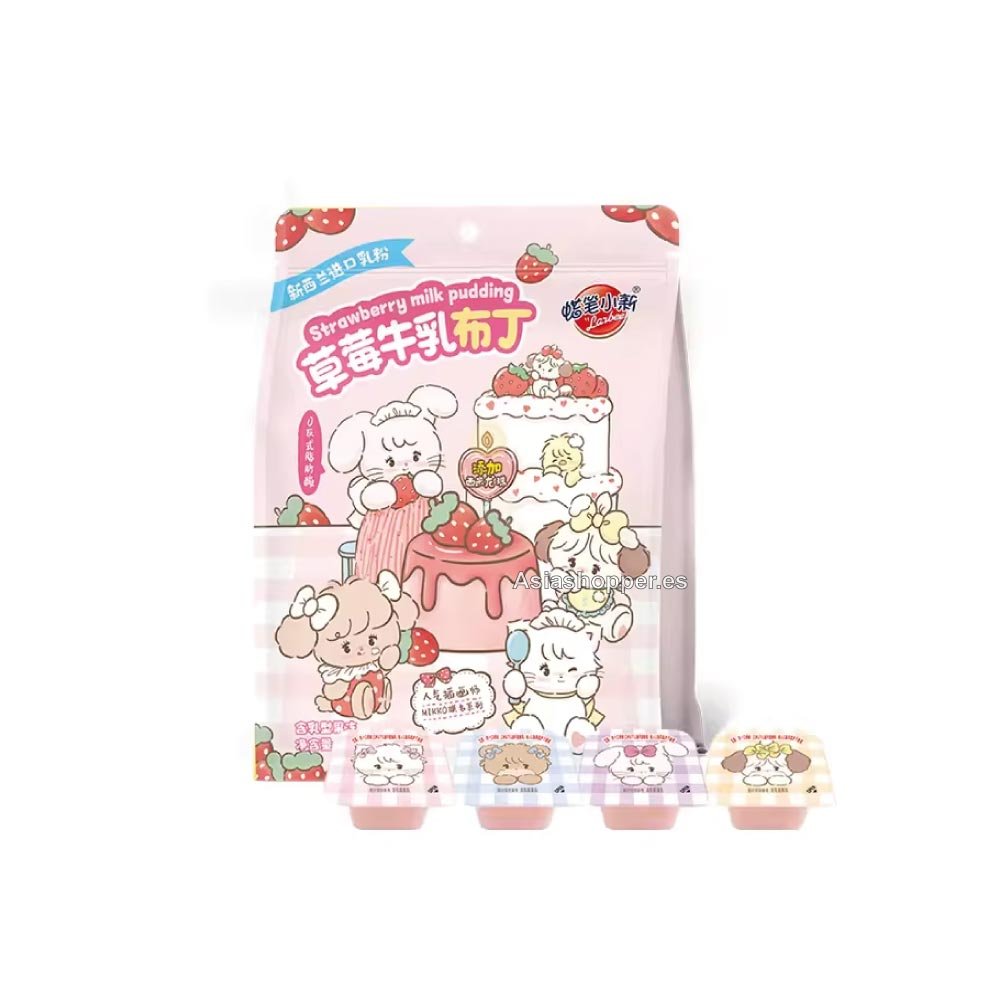 Pudding sabor a Fresa 350g LA BI XIAO BIN