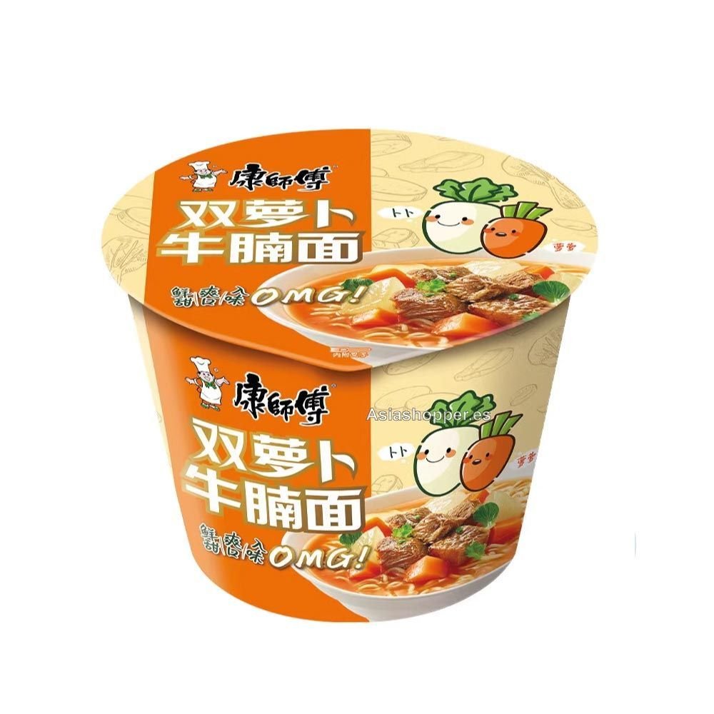 Ramen instantáneo Ternera con Nabo 110g Master Kong