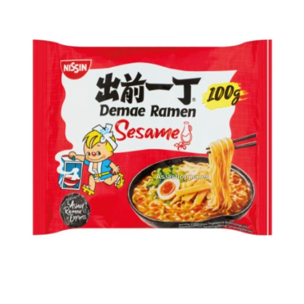 Ramen Nissin Demae Sabor a Aceite de Sésamo 100g