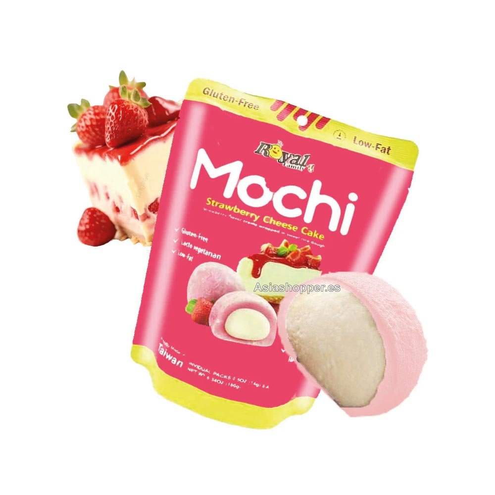 Mochi Tarta de Queso con Fresa 180g 12Unis. TAIWAN DESSERT